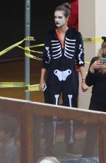 ALESSANDRA AMBROSIO at Her Kids School in Brentwood 10/31/2017