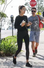 ALESSANDRA AMBROSIO Heading to a Gym in Los Angeles 11/06/2017