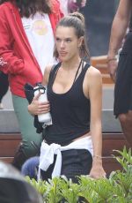 ALESSANDRA AMBROSIO Leaves a Gym in Malibu 11/12/2017