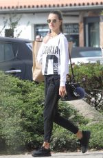 ALESSANDRA AMBROSIO Leaves a Gym in Malibu 11/12/2017