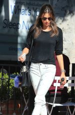 ALESSANDRA AMBROSIO Leaves Alfred Coffee in Brentwood 11/14/2017
