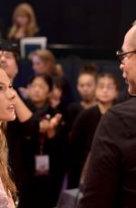 ALESSANDRA AMBROSIO on the Backstage at 2017 VS Fashion Show in Shanghai 11/20/2017