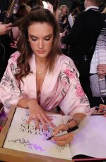 ALESSANDRA AMBROSIO on the Backstage at 2017 VS Fashion Show in Shanghai 11/20/2017