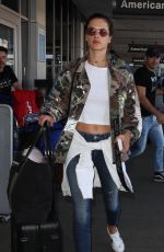 ALESSANDRA AMBROSIO Out in Los Angeles 11/06/2017