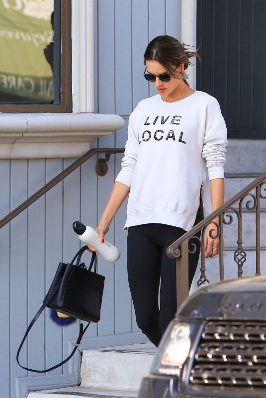 ALESSANDRA AMBROSIO Out in Los Angeles 11/26/2017