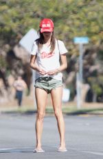 ALESSANDRA AMBROSIO Out Rides Her Bicycle in Santa Monica 11/23/2017