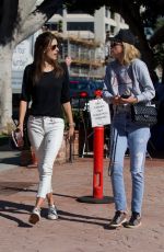 ALESSANDRA AMBROSIO Out with Friend in Los Angeles 11/14/2017