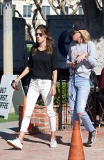 ALESSANDRA AMBROSIO Out with Friend in Los Angeles 11/14/2017