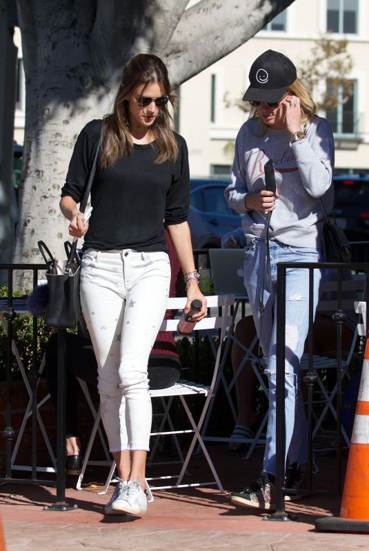 ALESSANDRA AMBROSIO Out with Friend in Los Angeles 11/14/2017