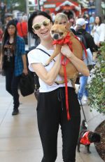 ALESSANDRA TORRESANI Out with Her Dog in Hollywood 11/17/2017