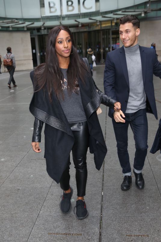 ALEXANDRA BURKE and Gorka Marquez Leaves BBC Studios in London 11/15/2017