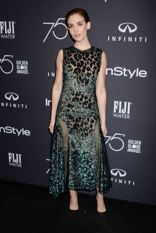 ALISON BRIE at HFPA & Instyle Celebrate 75th Anniversary of the Golden Globes in Los Angeles 11/15/2017
