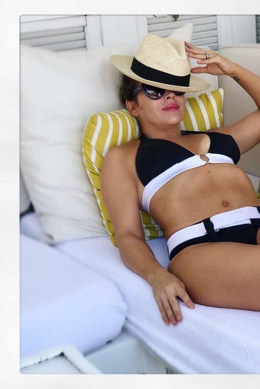 ALYSSA MILANO in Bikini, 10/30/2017 Instagram Pictures