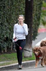 AMANDA SEYFRIED Out with Her Dog in West Hollywood 11/29/2017