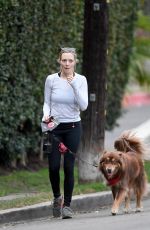 AMANDA SEYFRIED Out with Her Dog in West Hollywood 11/29/2017
