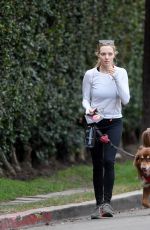 AMANDA SEYFRIED with Her Dog Finn Hikking at Runyon Canyon in Los Angeles 11/28/2017