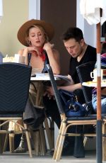 AMBER HEARD and Elon Musk out for Breakfast at Sweet Butter Kitchen in Sherman Oaks 11/17/2017