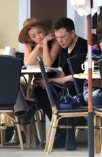 AMBER HEARD and Elon Musk out for Breakfast at Sweet Butter Kitchen in Sherman Oaks 11/17/2017