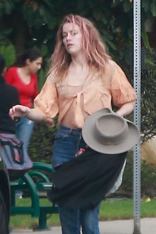 AMBER HEARD at a Friend