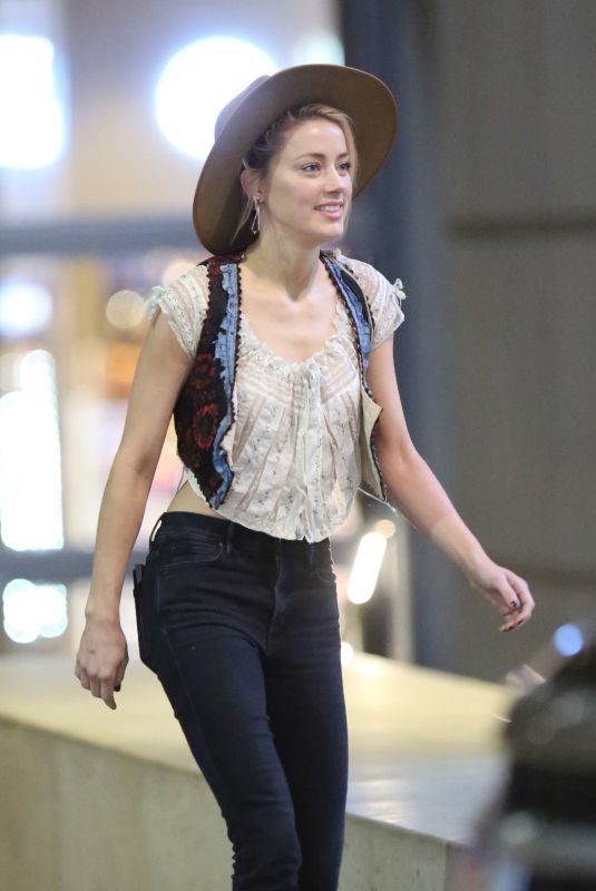 AMBER HEARD at Los Angeles International Airport 11/16/2017