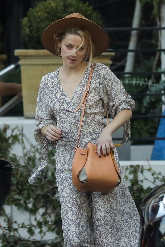 AMBER HEARD Out and About in Hollywood 11/18/2017
