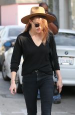 AMBER HEARD Out for Lunch in West Hollywood 11/10/2017