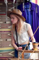AMBER HEARD Out Shopping at Pasadena Flea Market 11/12/2017