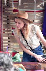 AMBER HEARD Out Shopping at Pasadena Flea Market 11/12/2017