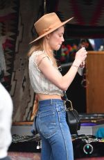 AMBER HEARD Out Shopping at Pasadena Flea Market 11/12/2017