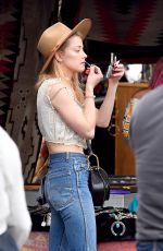 AMBER HEARD Out Shopping at Pasadena Flea Market 11/12/2017