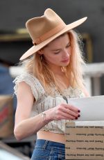AMBER HEARD Out Shopping at Pasadena Flea Market 11/12/2017