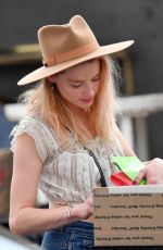 AMBER HEARD Out Shopping at Pasadena Flea Market 11/12/2017