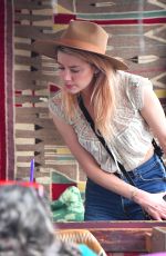 AMBER HEARD Out Shopping at Pasadena Flea Market 11/12/2017