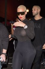 AMBER ROSE Arrives to Project LA in Hollywood 11/01/2017