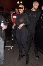 AMBER ROSE Arrives to Project LA in Hollywood 11/01/2017