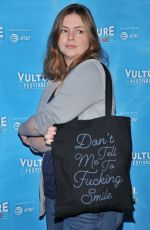 AMBER TAMBLYN at Feminist AF Panel at Vulture Festival in Hollywood 11/18/2017