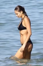 ANA GALKOVA in Bikini on the Beach in Miami 11/19/2017