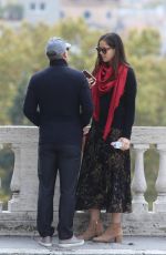 ANA IVANOVIC and Bastian Schweinsteiger on Vacation in Rome 11/11/2017