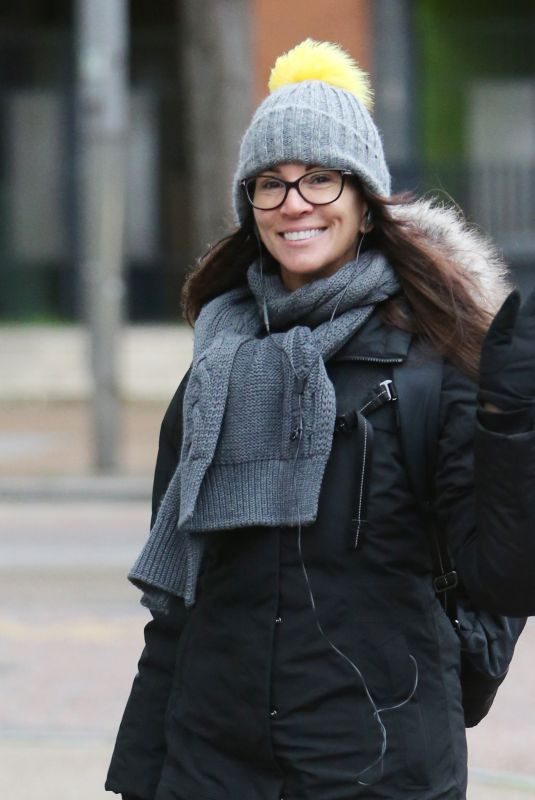 ANDREA MCLEAN Leaves ITV Studio in London 11/21/2017