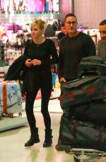 ANNA FARIS and Michael Barrett at LAX Airport in Losa Angeles 11/11/2017