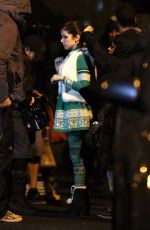 ANNA KENDRICK on the Set of Noelle in Vancouver 11/17/2017