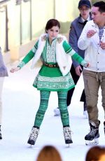 ANNA KENDRICK on the Set of Noelle in Vancouver 11/23/2017
