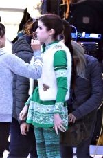 ANNA KENDRICK on the Set of Noelle in Vancouver 11/23/2017
