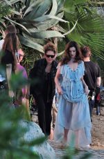 ANNE HATHAWAY on the Set of Nasty Women in Mallorca 02/11/2017