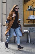 ANNE HATHAWAY Out and About in New York 11/21/2017