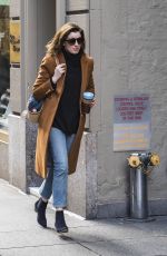 ANNE HATHAWAY Out and About in New York 11/21/2017