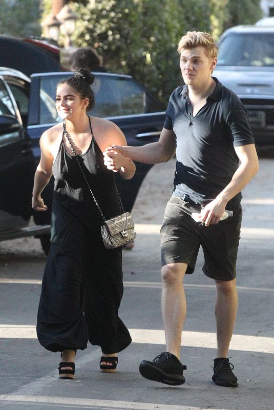 ARIEL WINTER and Levi Meaden at a Birthday Party in Los Angeles 11/26/2017