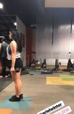 ARIEL WINTER Working at a Gym in Los Angeles 11/07/2017