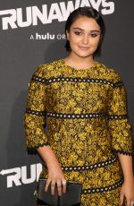 ARIELA BARER at Runaways Premiere in Los Angeles 11/16/2017