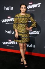 ARIELA BARER at Runaways Premiere in Los Angeles 11/16/2017